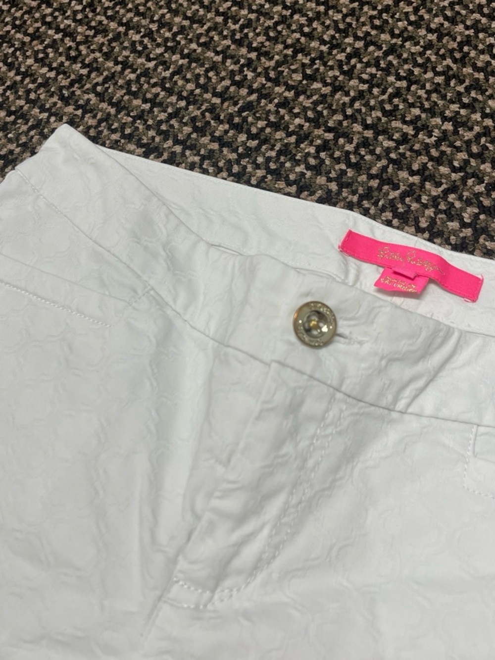Lilly Pulitzer White Cropped Pants
